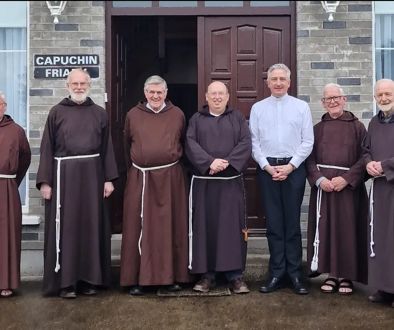 Friars of the Capuchin community at Knock sharing daily life together